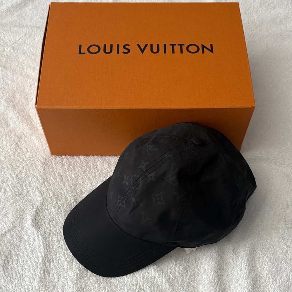 Louis Vuitton Black Monogram Cap